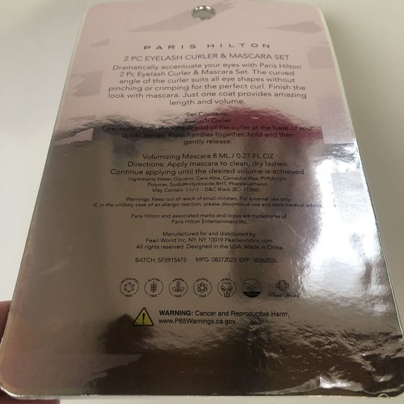 Paris Hilton Beauty Bundle Eyelash Curler with mascara & Tweezer Duo Set - Picture 3 of 6